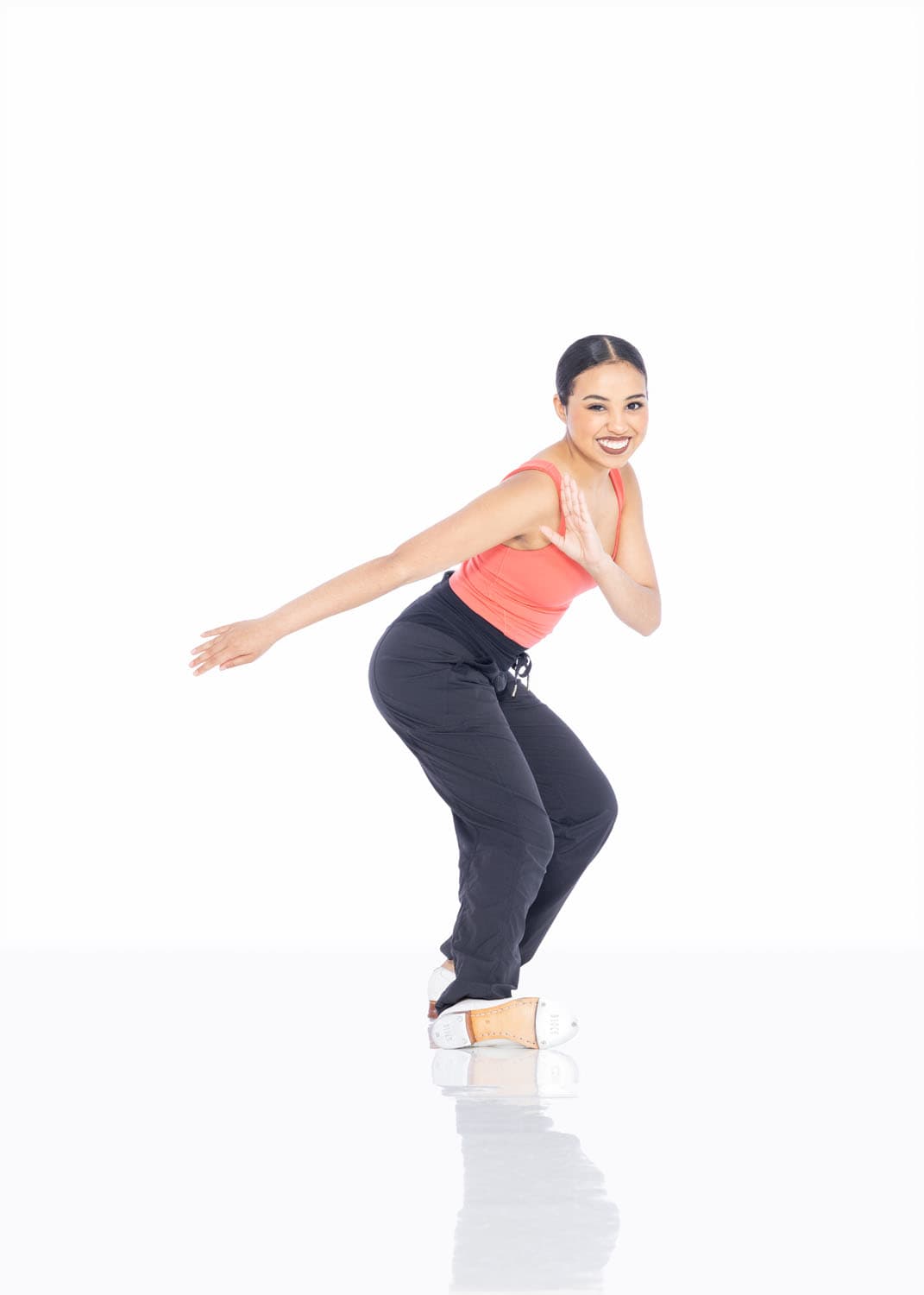 Dancer dressed for Tap